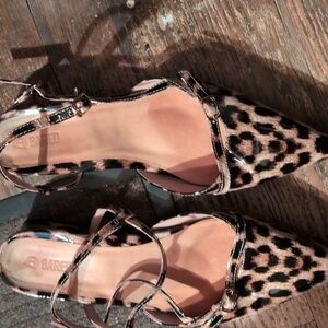 Bared Firecrown Leopard Print Women's Shoes